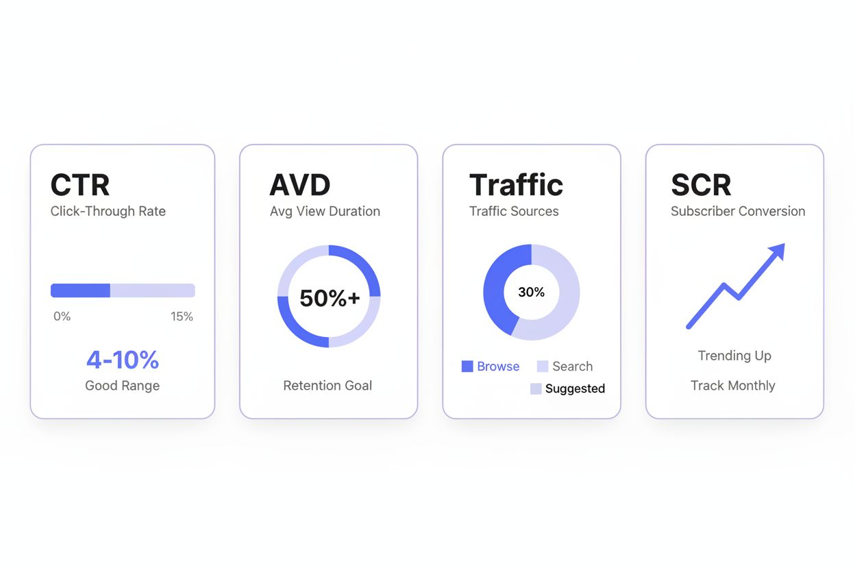 Analytics dashboard showing key performance metrics