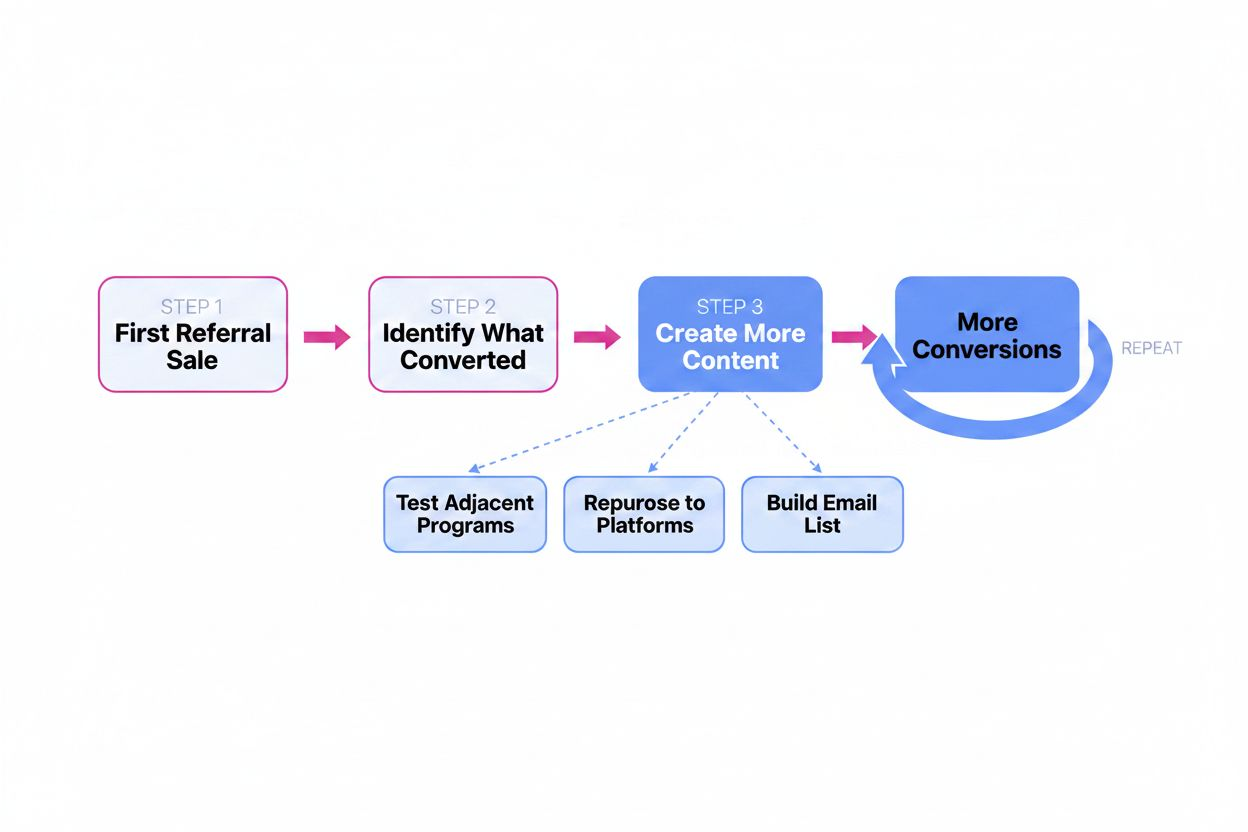 Flowchart illustrating a cyclical growth process