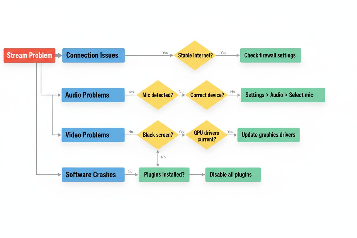 Troubleshooting decision tree flowchart diagram