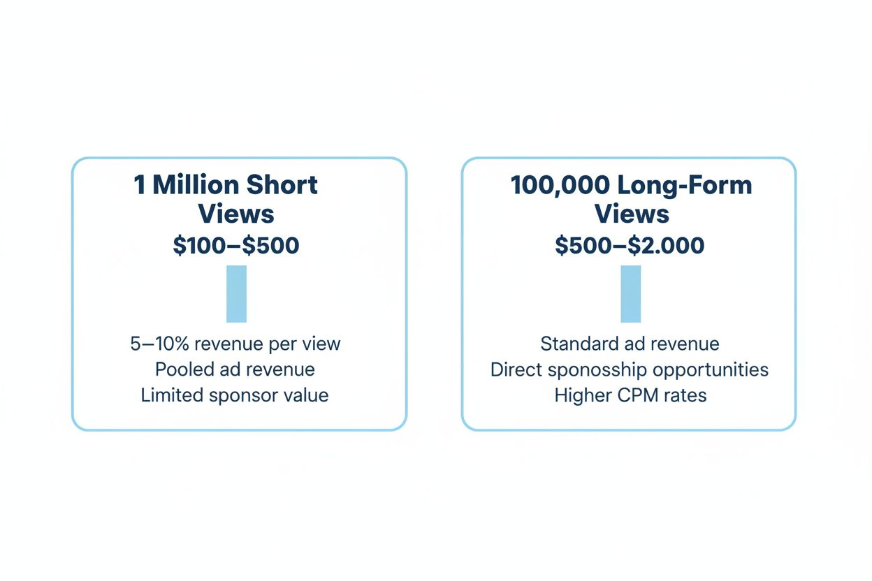 Bar chart comparing two revenue scenarios