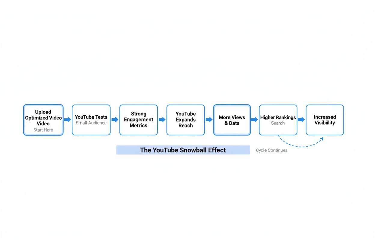 Circular diagram illustrating a video growth cycle