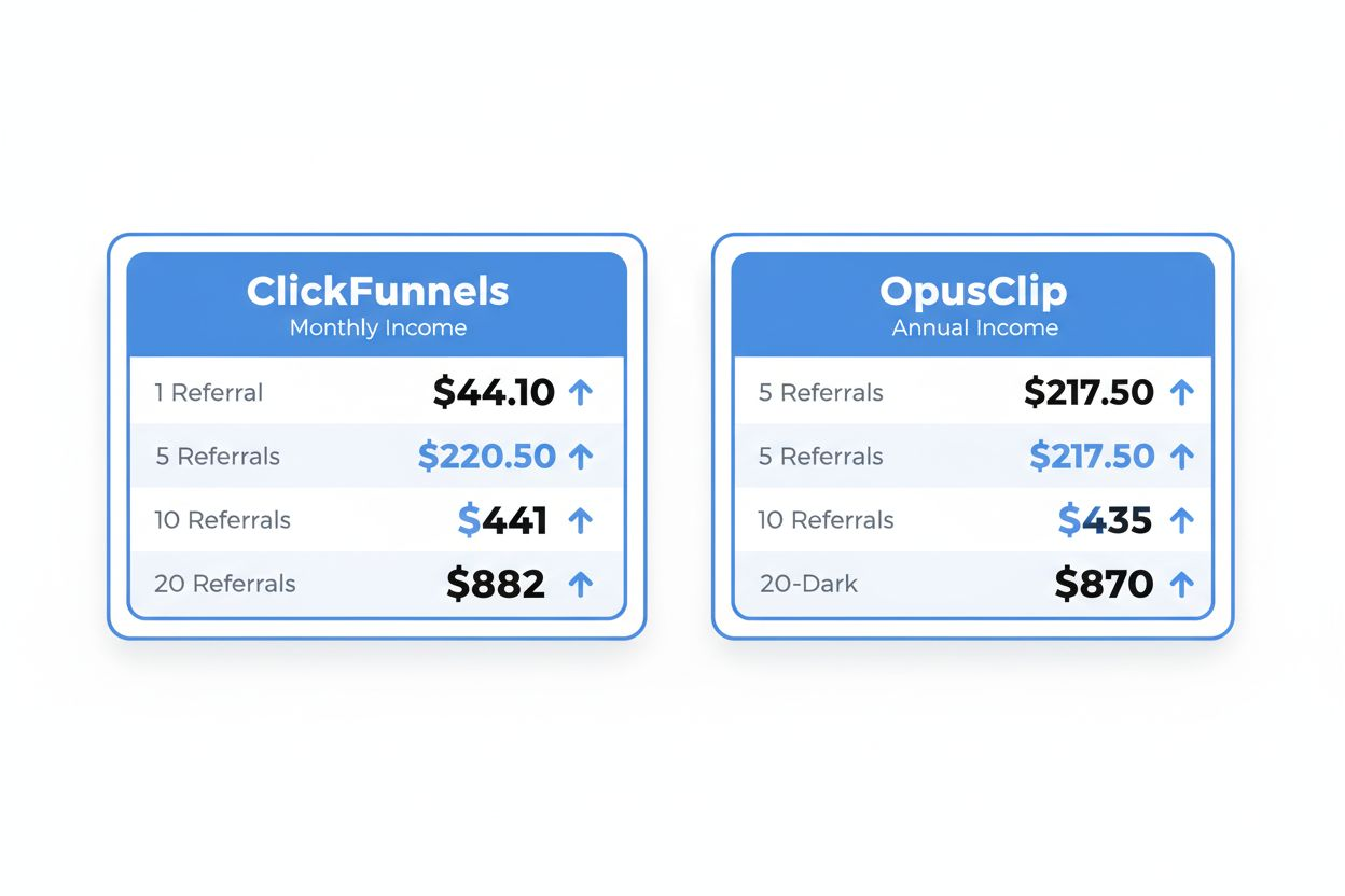 Two-column comparison of revenue growth