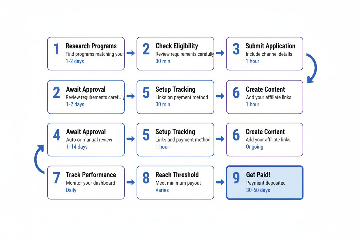 Flowchart illustrating an application-to-payment process