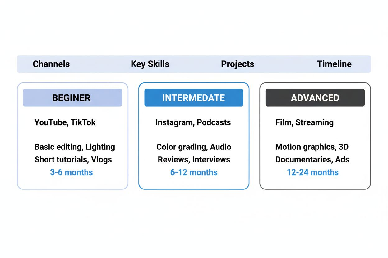 Three-tiered creator guidance comparison chart