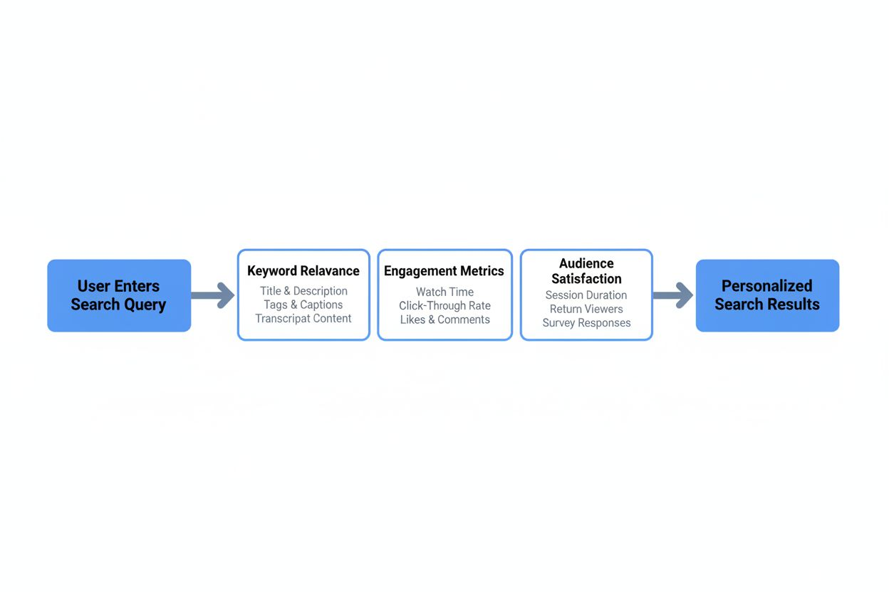 Flowchart of a platform's search ranking process