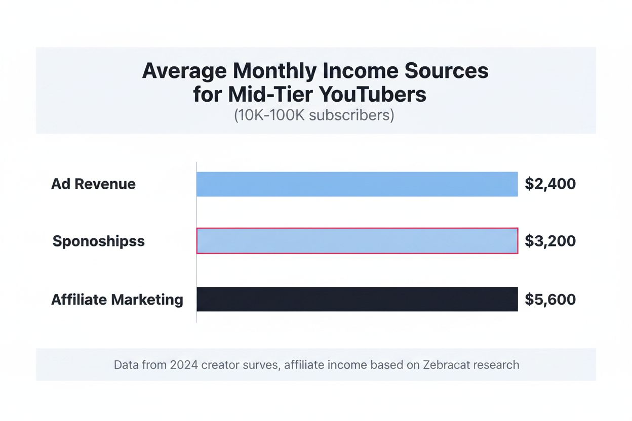 Bar chart comparing different income sources.