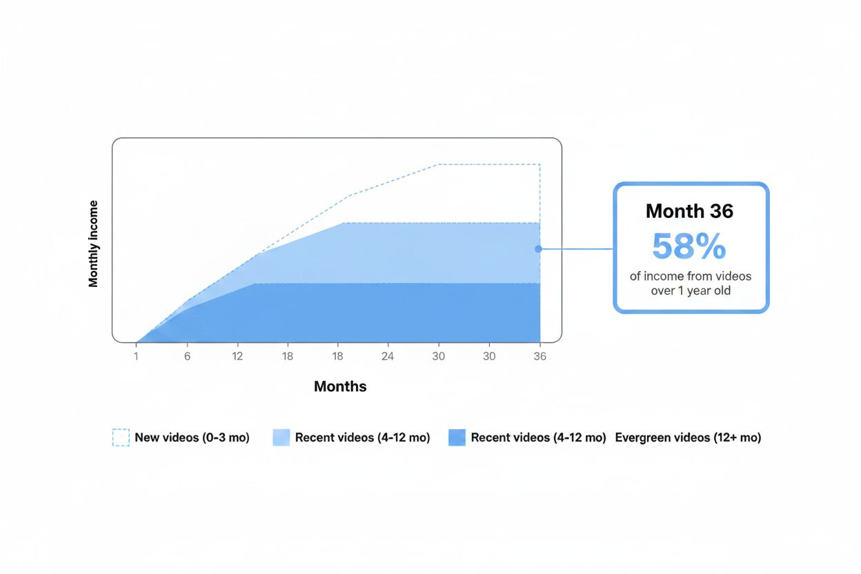 Layered area chart showing income composition over time