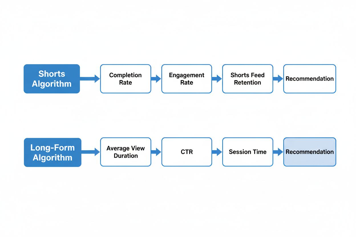 Flowchart showing two parallel processes