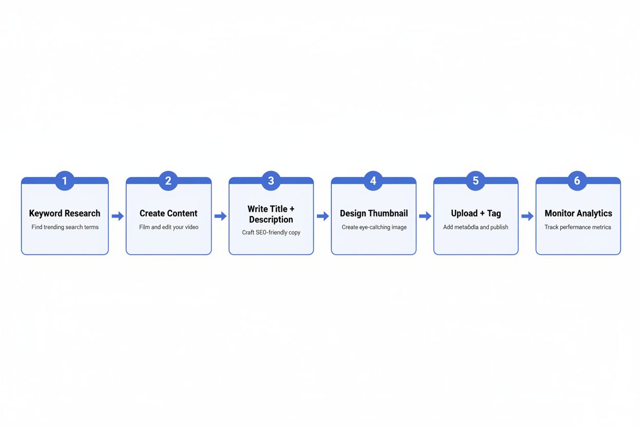 Flowchart of a video optimization workflow
