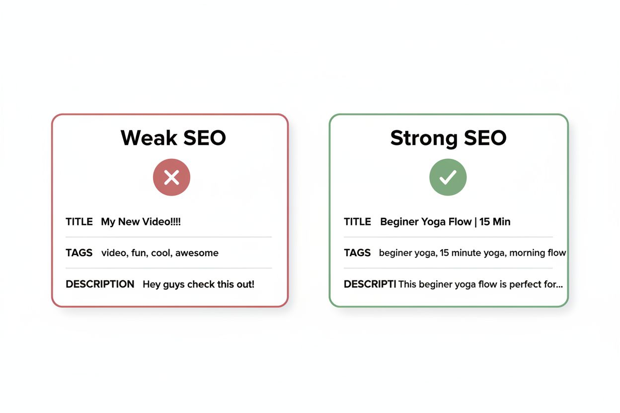 Side by side comparison of two approaches