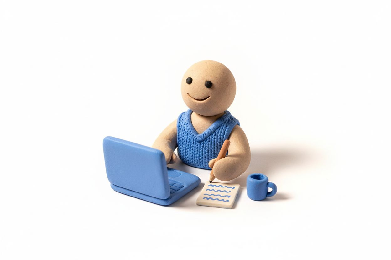 Person reviewing performance metrics on laptop