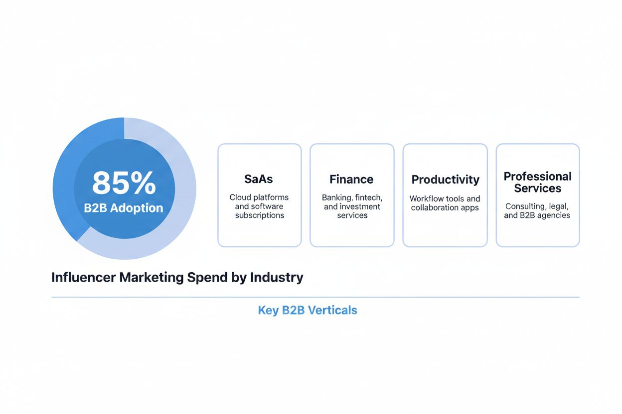 Chart showing industry marketing spend distribution