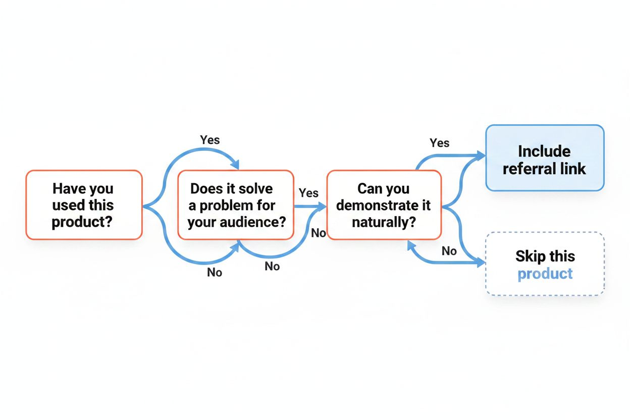 Simple decision-making flowchart with branching outcomes