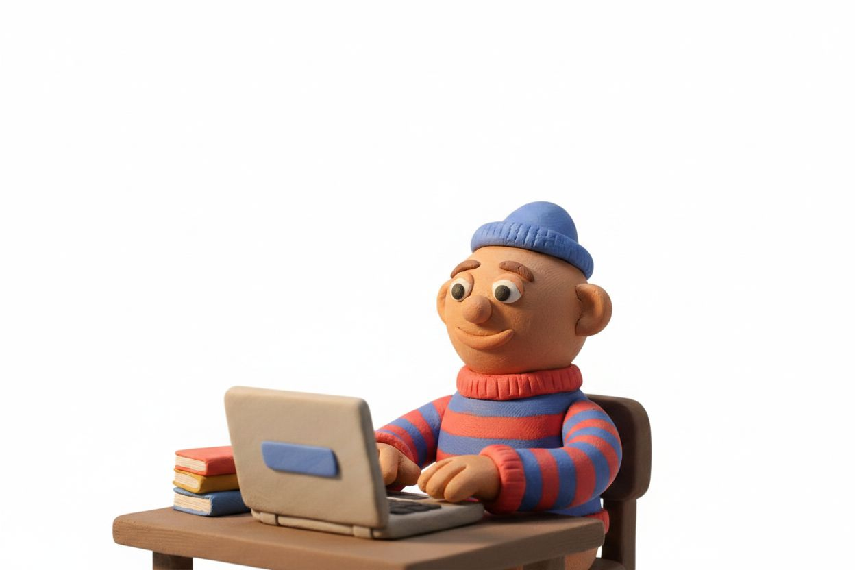 Person typing on a laptop computer