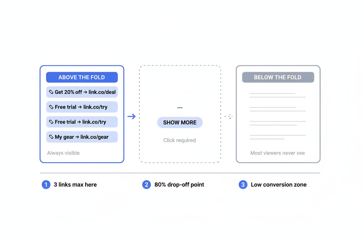 Annotated webpage layout highlighting key content areas